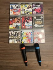 9 PS3 Spiele Bundle Playstation 3 Konvolut Singstar Sammlung Karaoke +Mikrofone