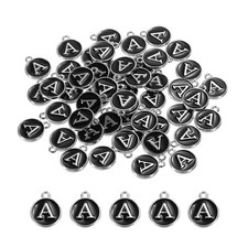 50 Stück Alphabet A Emaille