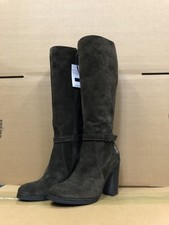 U.S. POLO ASSN. Damen Stiefel Vesna, Absatz 10,5 cm, dunkelbraun, 39 EUR