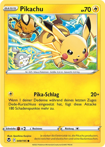 Pokemon pikachu 049 195 - pikachu, 049/195