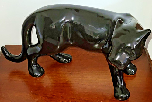Panther figur keramik - panther,