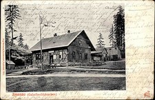 Ilmenau Thüringen Thüringer Wald 1905 Gabelbachhäuschen Haus Fachwerk Restaurant