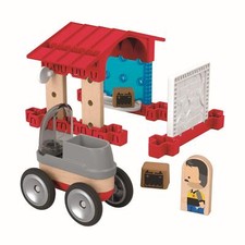 Mattel - Fisher-Price Wunder Werker - Garage - Wunderwerker Holzspielzeug Bauset