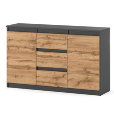 Kommode 120cm 3 Schubladen 2