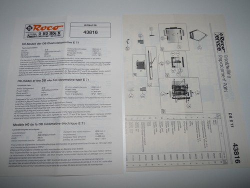 Roco 43816 anleitung - h0, ++