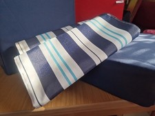 2 Strandkorb Fußauflagen Kissen Wechselbarer Bezug Polster Fußkissen  32x32x10