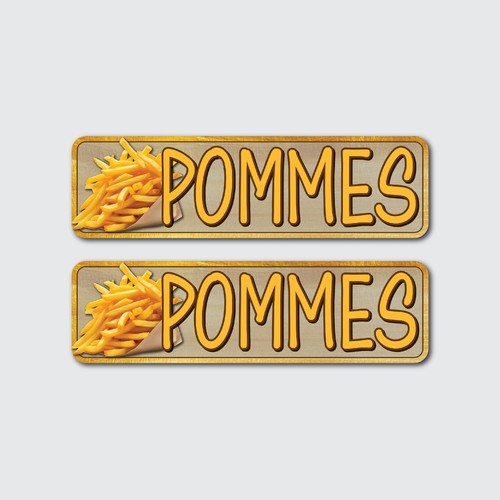 Imbiss pommes 2er set - 2er,