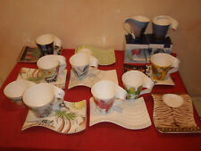 Villeroy & Boch New Wave Kaffeebecher  Platten versch. Muster Serien z Wahl