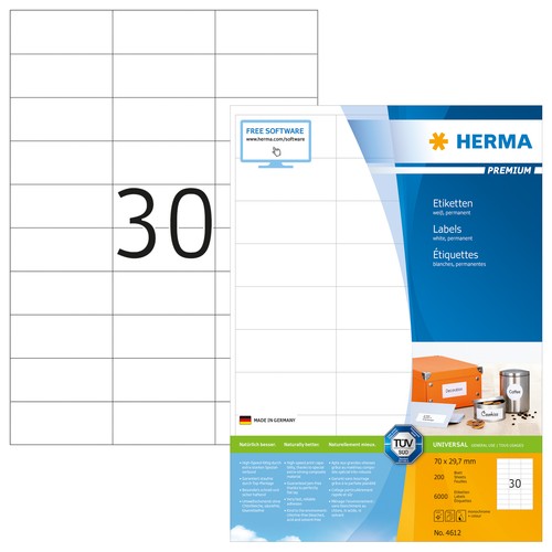 Herma 4612 etiketten premium - 4612,
