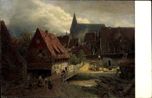 Künstler achenbach - künstler, ak