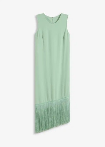 Jerseykleid mit fransen - mit,
