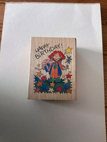 Stempel holzstempel happy - holzstempel,