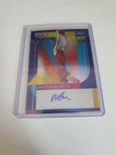 2023 MATAS BUZELIS ROOKIE Leaf Vivid "BLAU" REFRAKTOR LIMITIERT /30 Auto #BA-M