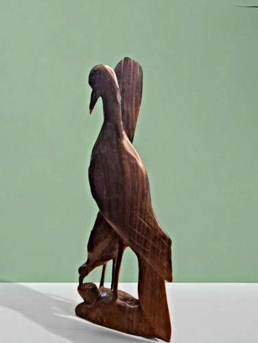 Handgeschnitzte holzskulptur - handgeschnitzte,