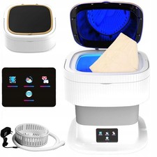 Mini Waschmaschine mit Schleuder 11L mit Dryer Faltbar Blaulichtsterilisation~
