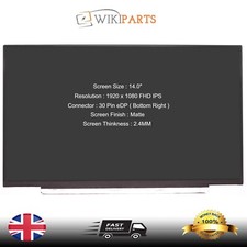Neu 14" LCD Bildschirm FHD IPS