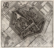 Düren Original Kupferstich Merian 1647
