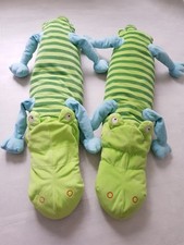 2x Ikea Barnslig Krokodil Plüschtier Kuscheltier Spielzeug Stofftier Grün