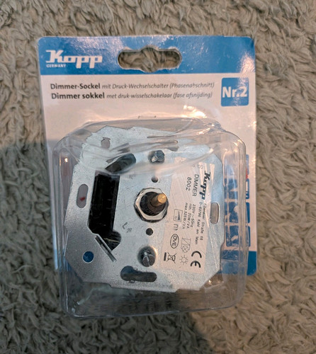 Kopp dimmersockel mit druck - mit, druck-