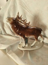 ALTER PORZELLAN HIRSCH   20cm