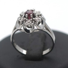 Diamant Rubin Gold Ring 585 14