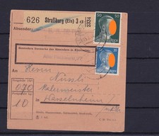 Deutsches Reich Paketkarte Straßburg - Wasselnheim, 1944 #1050241