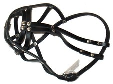 Maulkorb aus echtem Leder