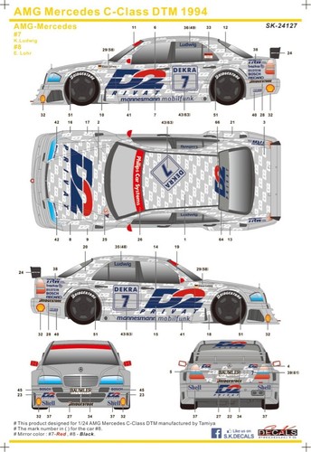 Decal mercedes amg c - sk,