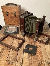 Korona 5x7 Großformat Kamera mit 5x7 und 4x5 Rückteil Balgenverlängerung … 