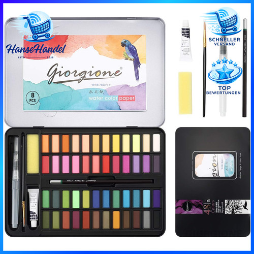 Aquarellfarben set farben - aquarellfarben, 48