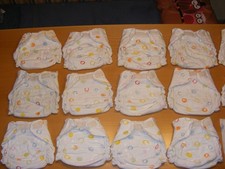 14 x Cotonea Stoffwindeln / Höschenwindeln  " Snap-to-fit " mitwachsend  Set 1