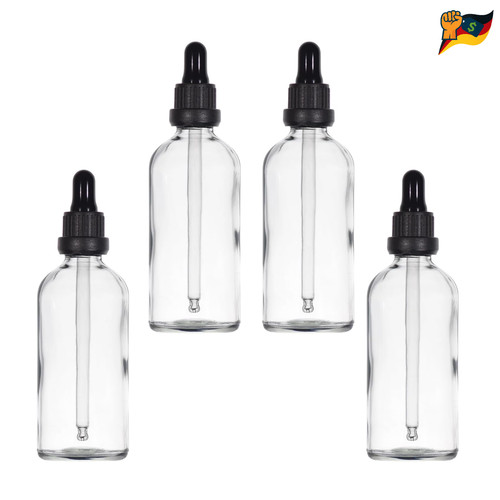 Pipettenflasche 100ml glas - glas, 4