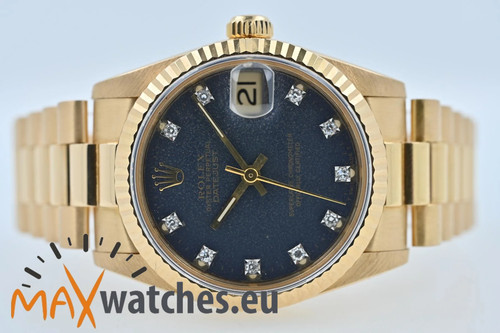 Rolex datejust medium 18k gelb - rolex,