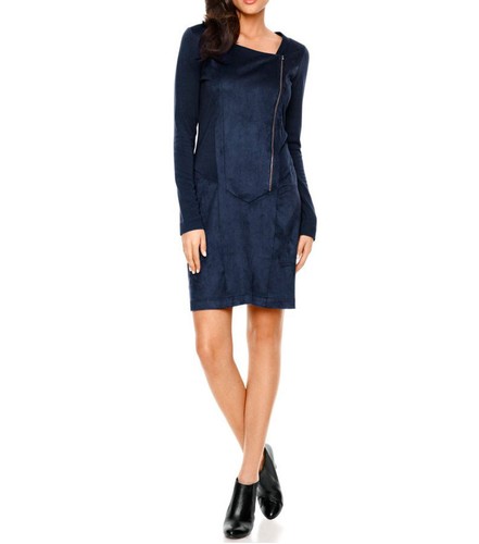 Reißverschluß-Patchkleid