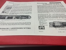 Märklin DL 800, Anleitung