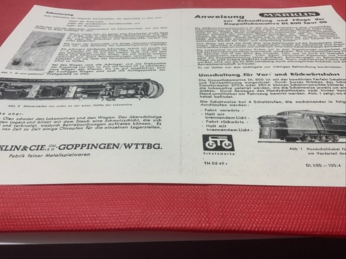 Märklin 800 anleitung - märklin,