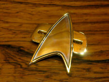 STAR TREK Starfleet Uniformabzeichen Metall versilbert vergoldet Sternenflotte