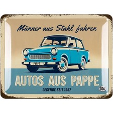 Blechschild TRABANT, DDR