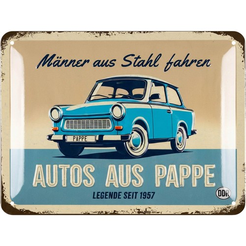 Blechschild trabant ddr - blechschild, trabant,