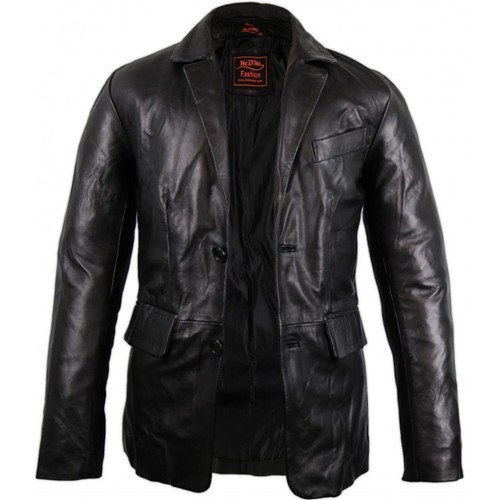 Herren leder blazer aus echtem - leder,