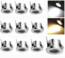 10x 1W LED Mini Spot Lampe Strahler Leuchte Lampe Einbauleuchte Deckenlampe 230V