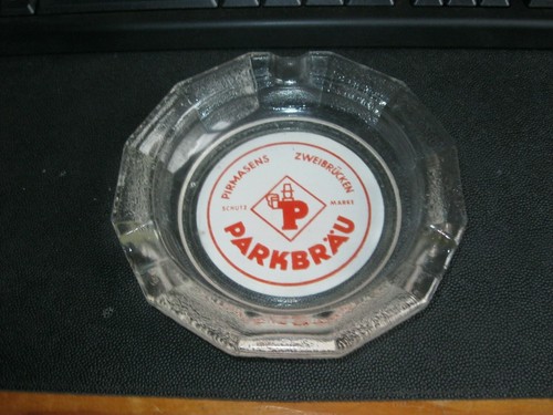 Vintage aschenbecher parkbräu - vintage,