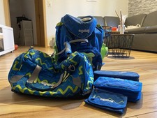 Ergobag Pack Schulranzen Set Blau 4-teilig Schulrucksack