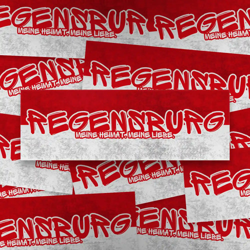 100x regensburg aufkleber - 100x,