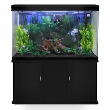 300L Aquarium Heimaquarium Aquarien Starterset versch. Farben mit Unterschrank