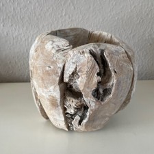 Deko Schale Topf aus natürlichem Wurzelholz, jedes Gefäß ein Unikat,Vintage-Stil