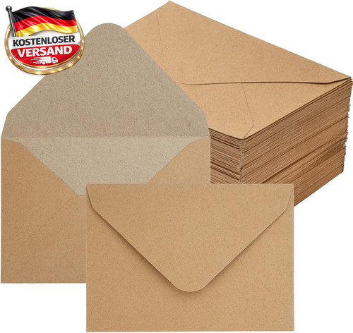 Briefumschläge kraftpapier - briefumschläge, b6