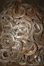 40 gebrauchte Hufeisen zum