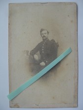 altes CDV Porträt Foto Soldat