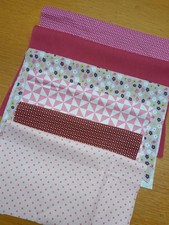Stoffreste Paket rosa Baumwolle, Patchwork zum nähen, basteln, usw. Deko